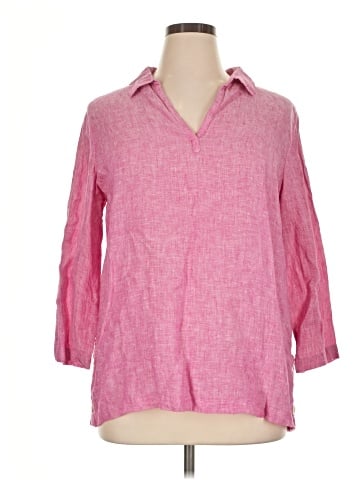 Tahari 3/4 Sleeve Button-Down Shirt (view 1)
