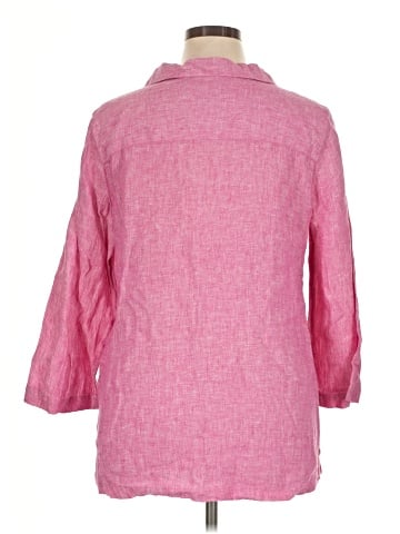 Tahari 3/4 Sleeve Button-Down Shirt (view 2)