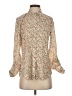byCORPUS 100% Polyester Floral Ivory Long Sleeve Blouse Size S - photo 1