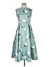 Assorted Brands Floral Teal Casual Dress Size L - photo 1