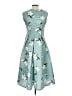 Assorted Brands Floral Teal Casual Dress Size L - photo 2