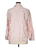Chico's Stripes Pink Long Sleeve Button-Down Shirt Size XL - photo 2