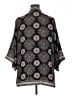 Max Studio 100% Polyester Gray Poncho Size XL - photo 2