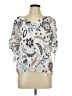 Ann Taylor Blue 3/4 Sleeve Blouse Size L - photo 1