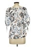 Ann Taylor Blue 3/4 Sleeve Blouse Size L - photo 2