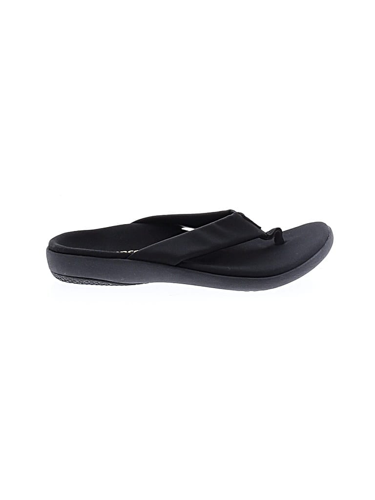 Pre-owned Spenco Flip Flops In Black