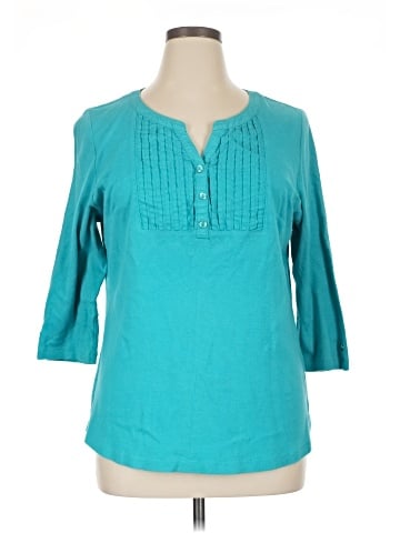 Karen Scott 3/4 Sleeve T-Shirt (view 1)