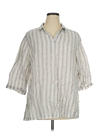 Tahari 3/4 Sleeve Button-Down Shirt (view 1)