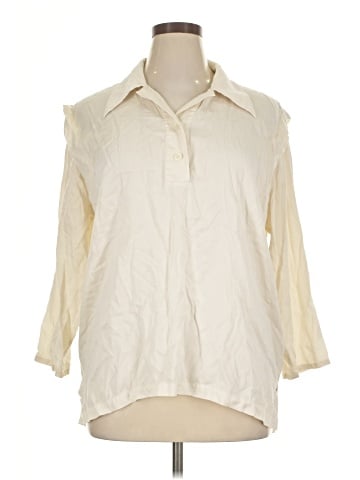 Darling 3/4 Sleeve Button-Down Shirt (view 1)