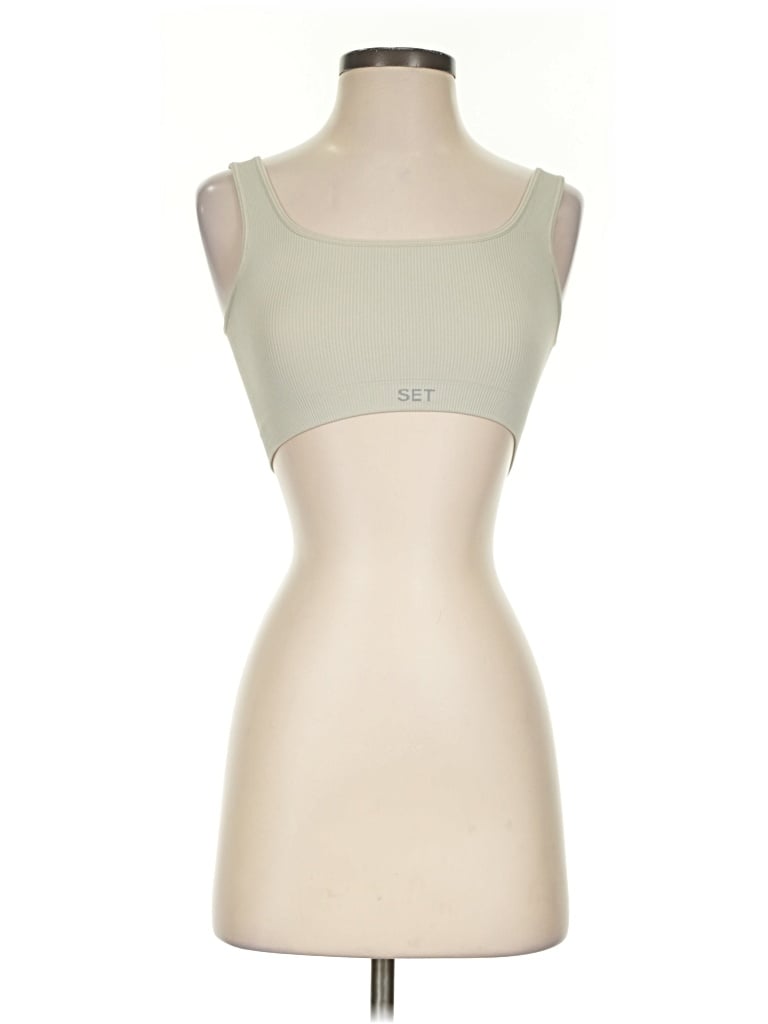 Pre-owned Set Active Sleeveless T-shirt In Tan