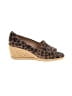 Jack Rogers Animal Print Brown Wedges Size 9 - photo 1