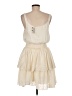 Express 100% Polyester Ivory Casual Dress Size M - photo 2
