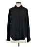 MNG 100% Polyester Solid Black Long Sleeve Blouse Size 8 - photo 1