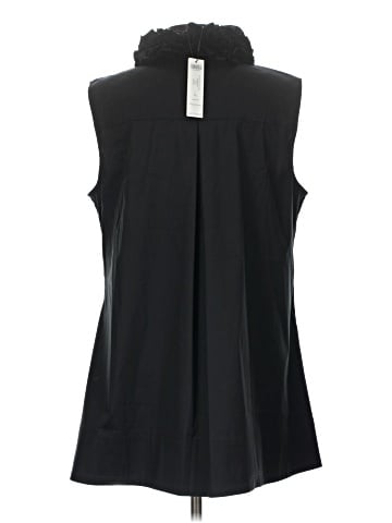 Black Label by Chico's Sleeveless Button-Down Shirt (view 2)