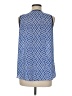 THML 100% Polyester Blue Sleeveless Blouse Size M - photo 2