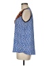 THML 100% Polyester Blue Sleeveless Blouse Size M - photo 5