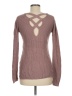 Pink Rose Brown Pullover Sweater Size M - photo 2
