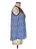 THML 100% Polyester Blue Sleeveless Blouse Size M - photo 4