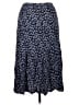Appleseeds 100% Rayon Floral Blue Casual Skirt Size M - photo 2