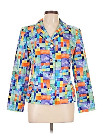 Teri Jon by Rickie Freeman Silk Blazer (view 1)
