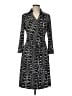 MESMERIZE 100% Polyester Print Black Casual Dress Size M - photo 1