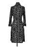 MESMERIZE 100% Polyester Print Black Casual Dress Size M - photo 2