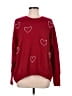 Vince Camuto Hearts Red Pullover Sweater Size M - photo 1