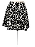 Ann Taylor Graphic Black Formal Skirt Size 8 Petite - photo 1