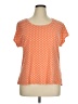Chico's Polka Dots Orange Short Sleeve Top Size XL (3) - photo 1