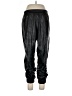 Alice + Olivia 100% Polyurethane Metallic Black Track Pants Size L - photo 1