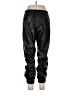 Alice + Olivia 100% Polyurethane Metallic Black Track Pants Size L - photo 2
