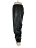 Alice + Olivia 100% Polyurethane Metallic Black Track Pants Size L - photo 5