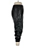 Alice + Olivia 100% Polyurethane Metallic Black Track Pants Size L - photo 4