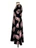 Ann Taylor 100% Polyester Paisley Black Casual Dress Size 2 - photo 5