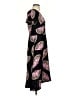Ann Taylor 100% Polyester Paisley Black Casual Dress Size 2 - photo 4