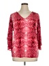 Calvin Klein Red 3/4 Sleeve Blouse Size 1X - photo 1