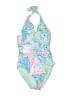 Lilly Pulitzer Paisley Blue One Piece Swimsuit Size 10 - photo 1