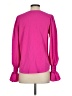 Aqua 100% Polyester Pink Long Sleeve Blouse Size S - photo 2