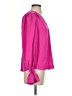 Aqua 100% Polyester Pink Long Sleeve Blouse Size S - photo 4