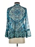 Soft Surroundings 100% Polyester Blue 3/4 Sleeve Blouse Size XS (petite) - photo 2