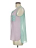 Mine Color Block Purple Sleeveless Blouse Size M - photo 5