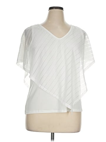 NY Collection Short Sleeve Blouse (view 1)