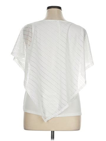 NY Collection Short Sleeve Blouse (view 2)