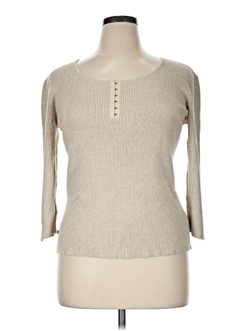 Lauren by Ralph Lauren 3/4 Sleeve T-Shirt (view 1)
