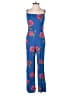 Flynn Skye Hearts Blue Jumpsuit Size Sm (1) - photo 1