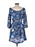 Laundry by Design Paisley Blue Cocktail Dress Size 12 - photo 2