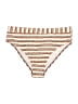 Cami Stripes Tan Swimsuit Bottoms Size L - photo 1