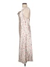 Bebe 100% Polyester Floral Ivory Casual Dress Size L - photo 5