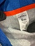 Carter's 100% Polyester Color Block Blue Long Sleeve Onesie 3-6 MO / 6 MO - photo 3