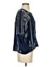 Johnny Was Blue Short Sleeve Blouse Size S - photo 4